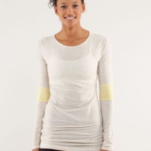 Lululemon Devotion Long Color Block Sleeve Tee